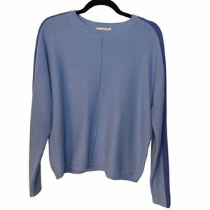 Vineyard Vines Knit Light Blue Pullover Sweater Logo Women L